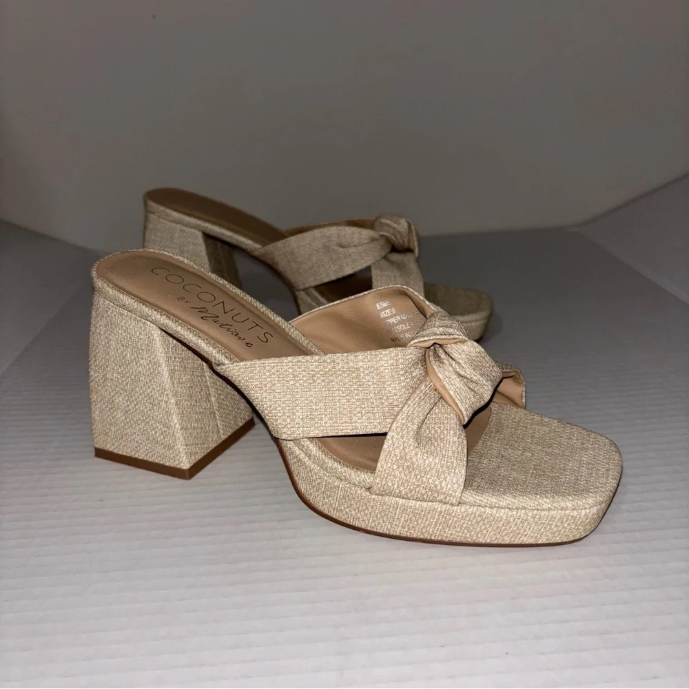 Matisse Coconuts- Esme Knot Slide‎ Sandal - Natural